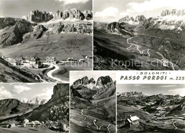 Passo Pordoi Panorama Teilansichten