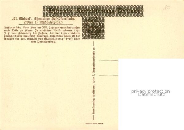 Wien Ehem Hof Pfarrkirche St Michael – Bild 2