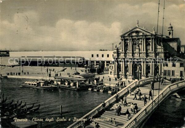 Venezia Venedig Chiesa degli Scalzi e Stazione Ferrovia