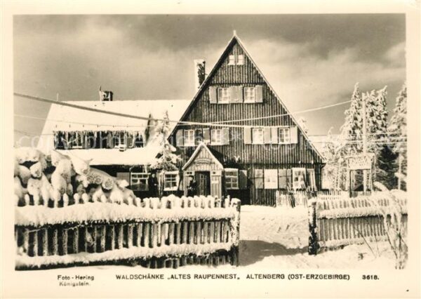 Altenberg Erzgebirge Waldschänke Altes Raupennest
