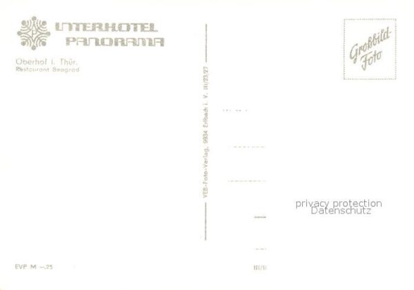Oberhof Thueringen Interhotel Panorama Restaurant Beograd – Bild 2
