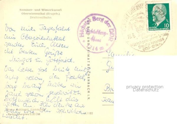 Oberwiesenthal Erzgebirge Drahtseilbahn – Bild 2