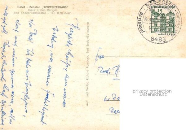 Bad Soden-Salmuenster Hotel Pension Schweizerhaus – Bild 2