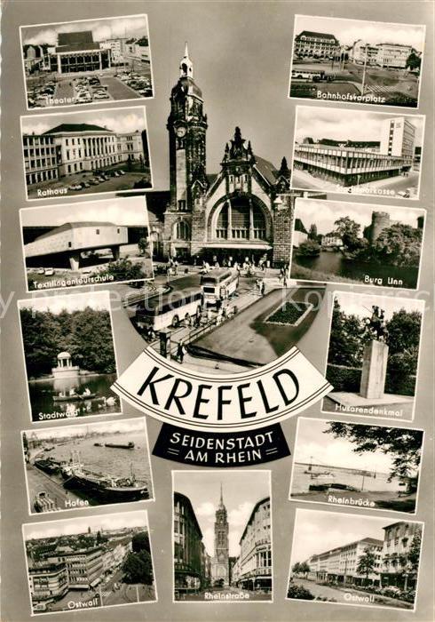 Krefeld Theater Rathaus Stadwald Hafen Ostwall