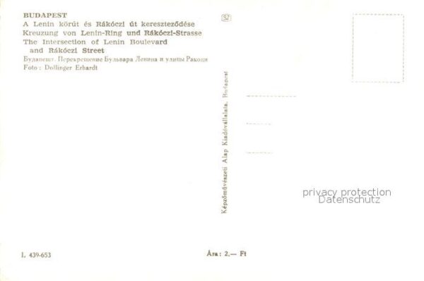 Budapest Lenin Ring und Rakoczi Strasse – Bild 2