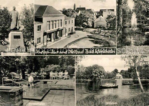 Bad Woerishofen Kneippdenkmal Kurhaus Kurpark Wassertre