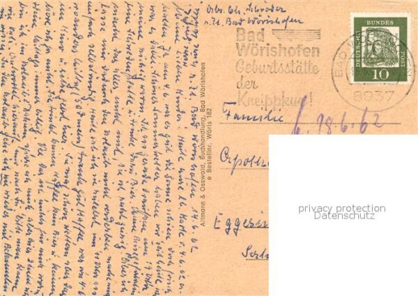 Bad Woerishofen Kneippdenkmal Kurhaus Kurpark Wassertre – Bild 2