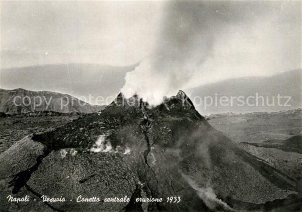 Napoli Neapel Vesuvio Conetto centrale eruzione