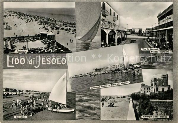 Lido di Jesolo Spiaggia Albergo Bagni e Albergo Marina