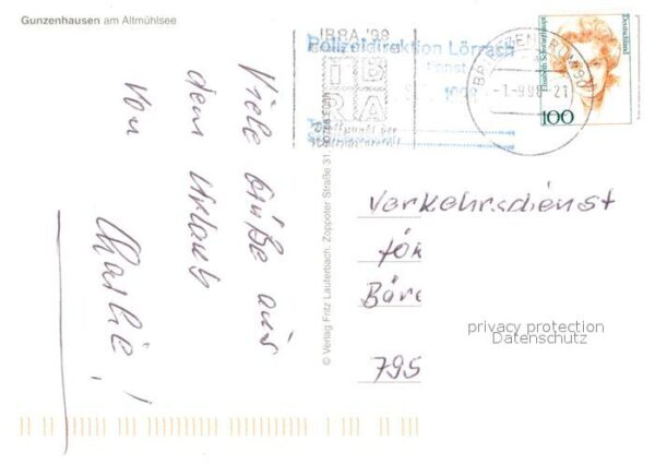 Gunzenhausen Altmuehlsee Marktplatz Altmühlsee Storchennest Färb – Bild 2