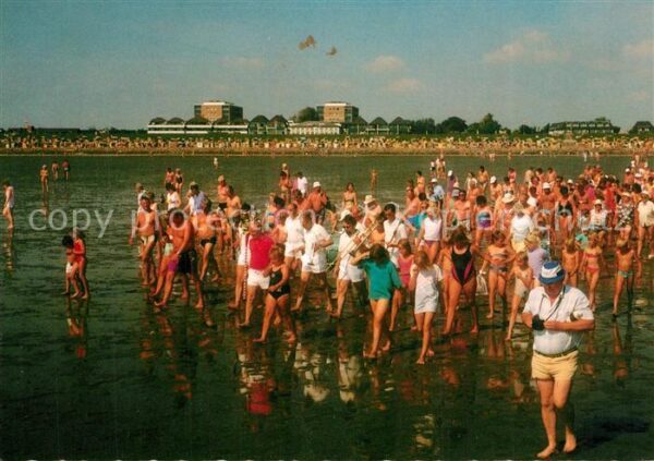 Buesum Nordseebad Wattlaufen mit Musik
