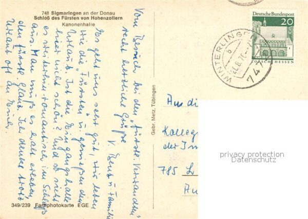 Sigmaringen Schloss des Fürsten von Hohenzollern Ka – Bild 2