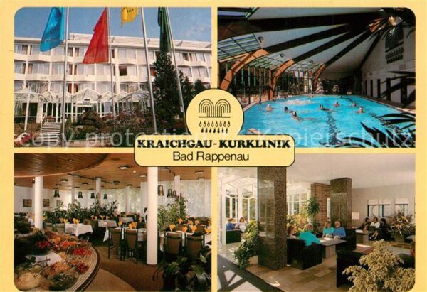 Bad Rappenau Kraichgau Kurklinik Hallenbad Speisesaa