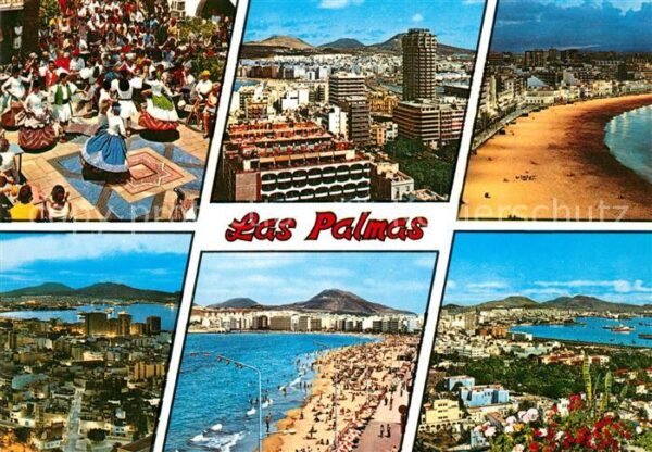 Las Palmas Gran Canaria Folkloregruppe Hotels Strandpartien Pan