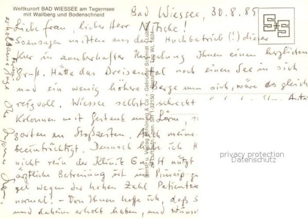 Bad Wiessee Fliegeraufnahme mit Wallberg und Bodens – Bild 2