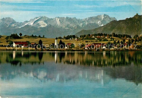 Froschhausen Staffelsee mit Riegsee und Wetterstein