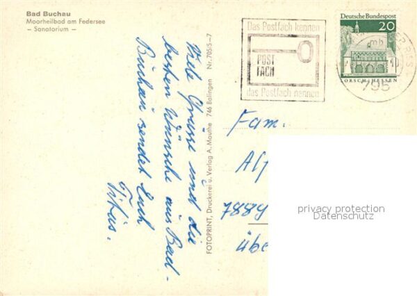 Bad Buchau Federsee Sanatorium – Bild 2