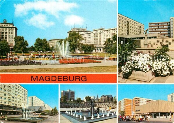 Magdeburg Wilh Pieck Allee Eulenspiegelbrunnen Ka