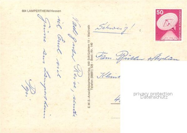 Lampertheim Bergstrasse Stadthaus Lutherkirche Freibad Domkirch – Bild 2