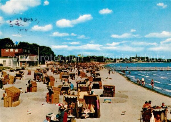 Eckernfoerde Kurstrand Seebrücke