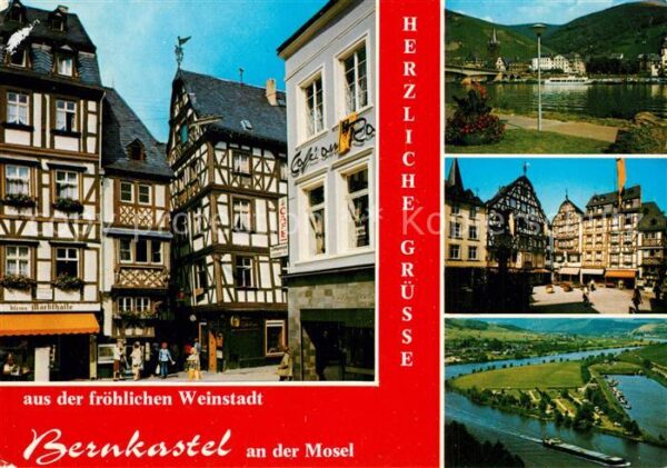 Bernkastel-Kues Fachwerkhäuser Moselpartien