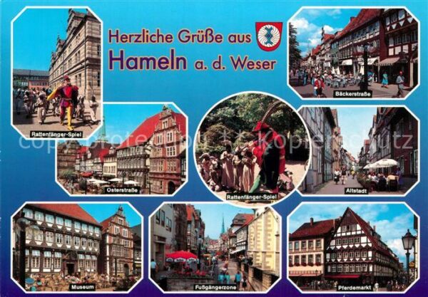 Hameln Weser Rattenfänger Spiel Osterstrasse Bäckers
