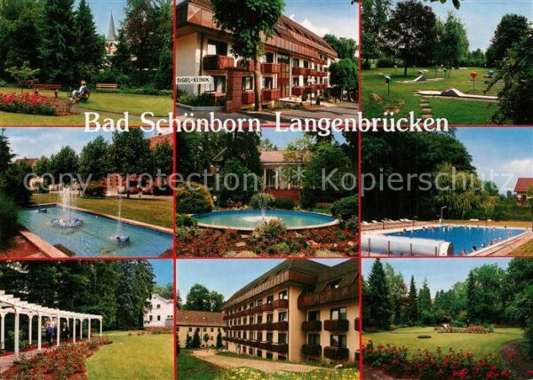Bad Schoenborn Langenbrücken Sigel Klinik Park Schwimm