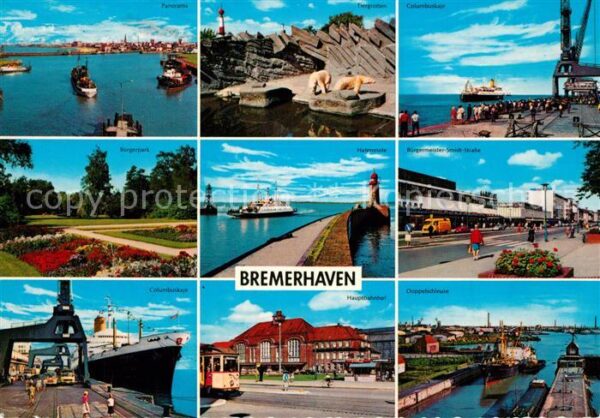 Bremerhaven Panorama Tiergarten Columbuskaje Bürger