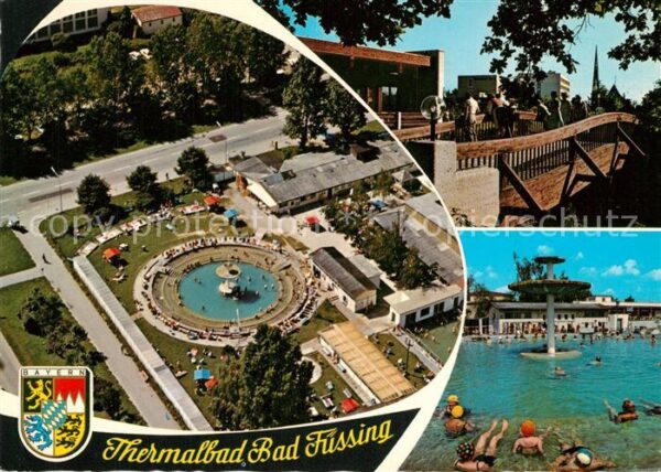 Bad Fuessing Fliegeraufnahme Schwefeltherme Brücke