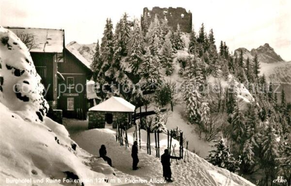 Pfronten Burghotel und Ruine Falkenstein