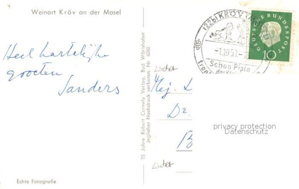 Kroev Mosel Teilansicht mit Kirche – Bild 2