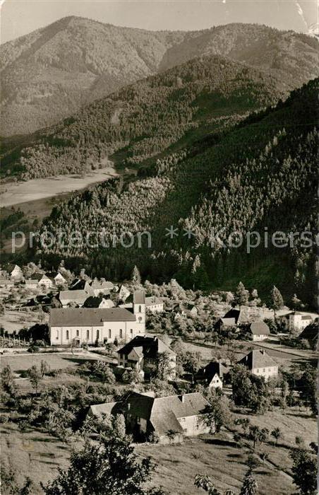 Altsimonswald Ortsansicht mit Kirche