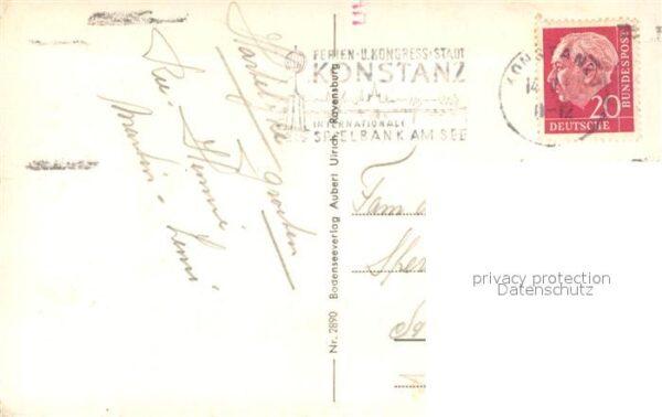 Konstanz Bodensee Fliegeraufnahme mit Inselhotel – Bild 2