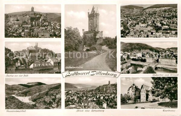 Dillenburg Dillpartie Wilhelmsturm Fliegeraufnahme