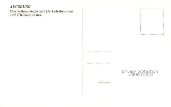 Augsburg Maximilianstr mit Herkulesbrunnen und U – Bild 2