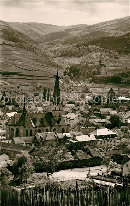 Ahrweiler Ahr Pfarrkirche mit Kloster Kalvarienberg