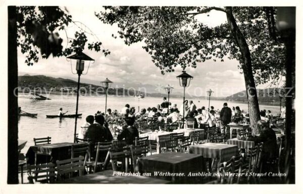 Poertschach Woerthersee Blick von Werzers Strand Casino