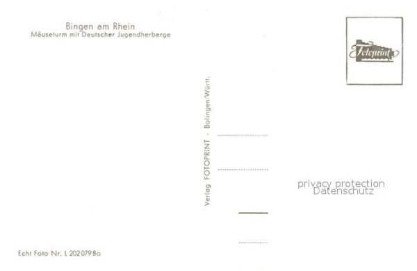 Bingen Rhein Mäuseturm mit Deutscher Jugendherberge – Bild 2