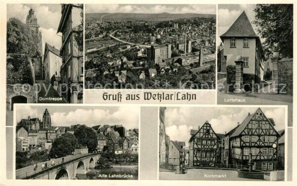 Wetzlar Domtreppe Stadtblick Lottehaus Alte Lah