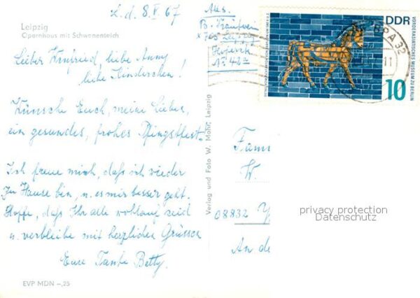 Leipzig Opernhaus mit Schwanenteich – Bild 2