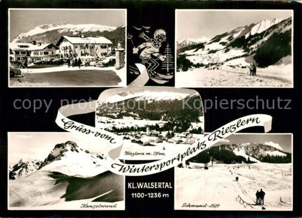 Riezlern Kleinwalsertal Vorarlberg Strassenpartie Kanzelwand Schwand Lift