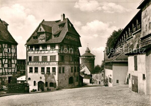 Nuernberg Dürer Haus und Wehrgang