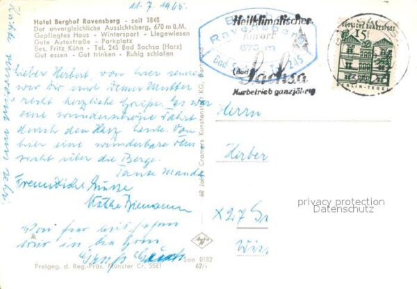 Bad Sachsa Harz Hotel Berghof Ravensberg Fliegeraufnahm – Bild 2