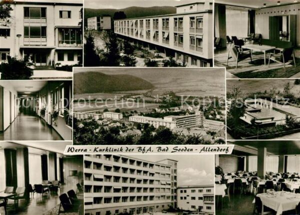 Bad Sooden-Allendorf Werra Kurklinik der BfA Panorama Teilan