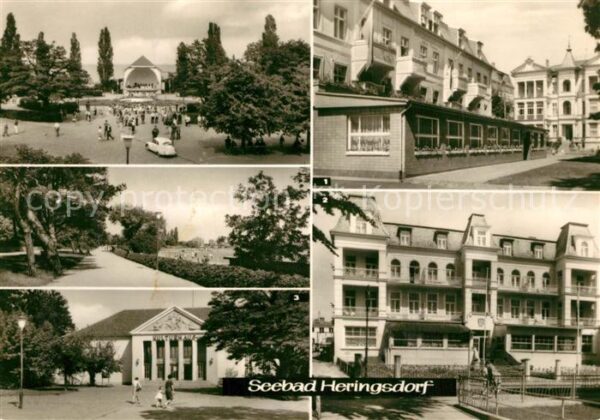 Heringsdorf Ostseebad Usedom FDGB Erholungsheime Albin Köbis und Ein
