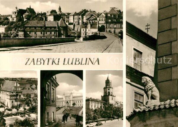 Zabytki Lublina Panorama Sarego Miasta Kosciol karmelit