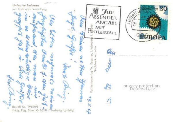 Lindau Bodensee Fliegeraufnahme mit Vorarlberg – Bild 2