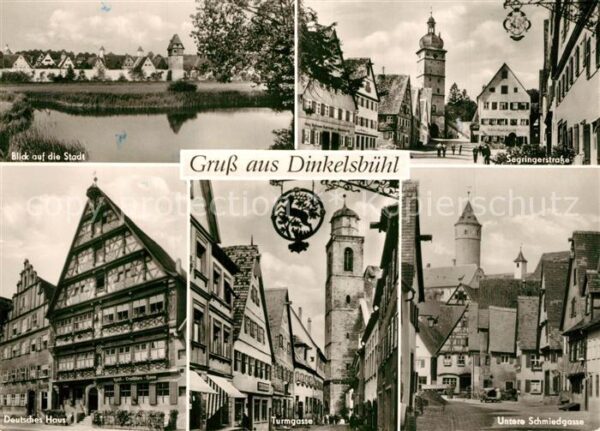 Dinkelsbuehl Stadtblick Segringerstrasse Deutsches H