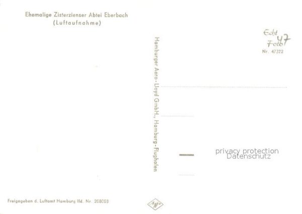 Eberbach Neckar Ehem Zisterzienser Abtei Fliegeraufnahm – Bild 2