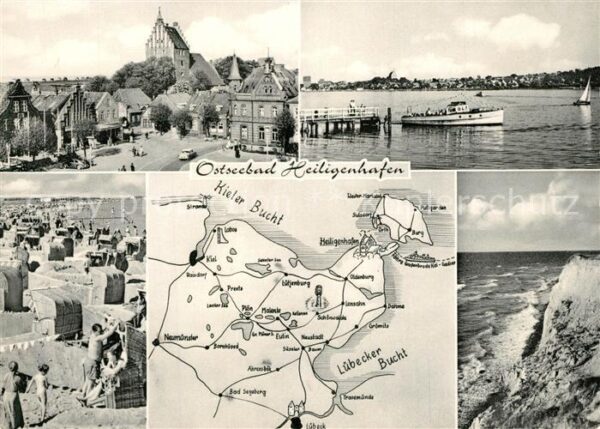 Heiligenhafen Ostseebad Ortspartie Anlegesteg Strand Steilküste